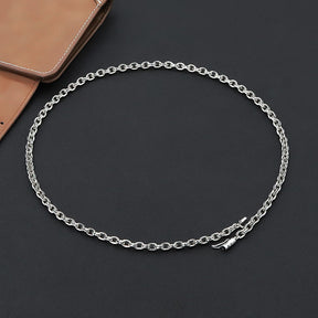 S925 silver letter chain