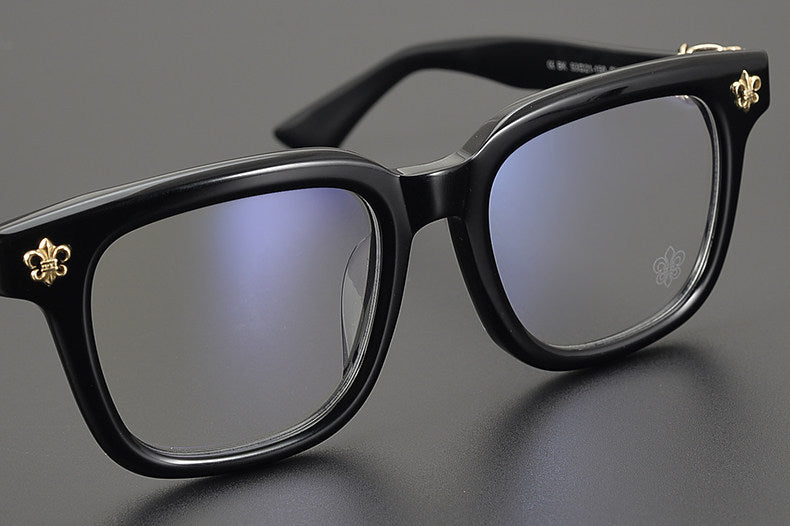 Chrome Hearts large frame clear lens glasses