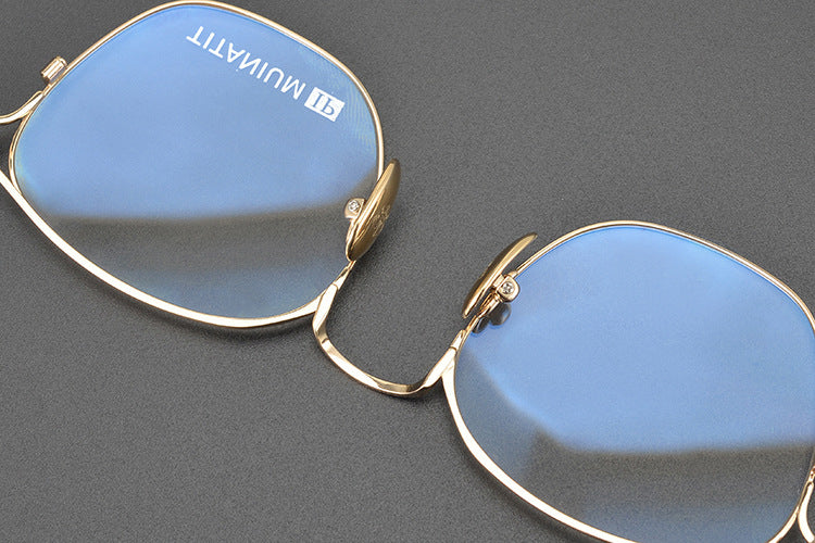 Handmade minimalist pure titanium fashion glasses