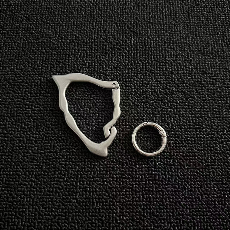 Irregularly shaped keychain/carousel bag charm