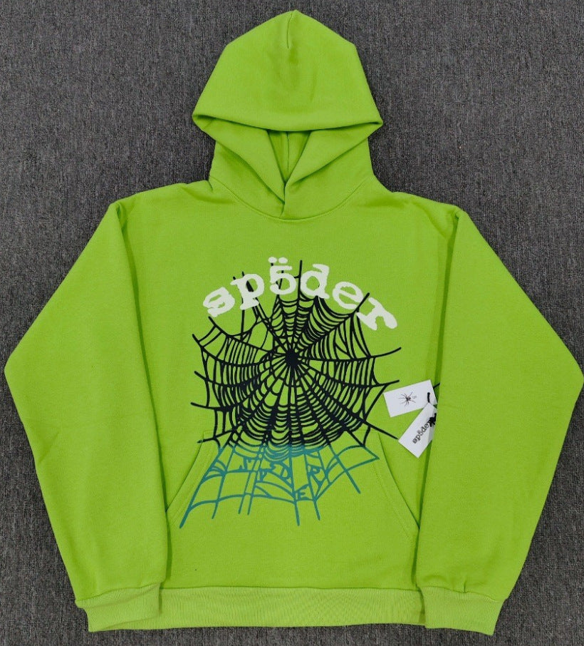 Sp5der Foam Print Spider Thick Fleece Hoodie