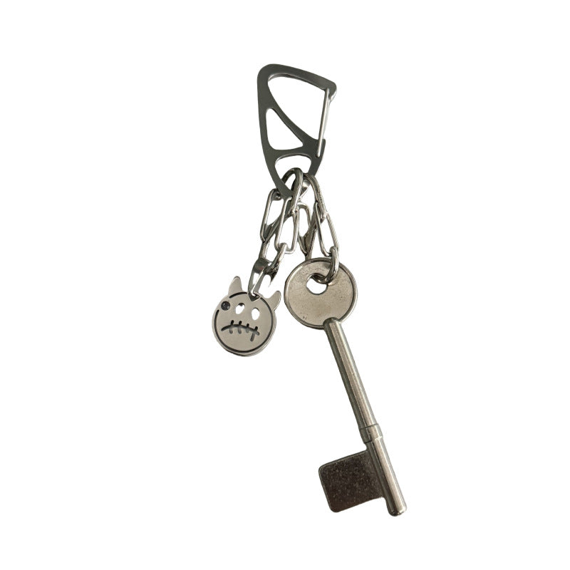 Ghost face + key keychain waist pendant