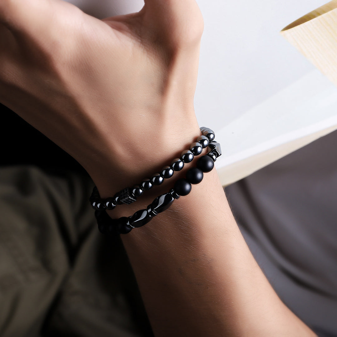 Twisted Hematite Bracelet