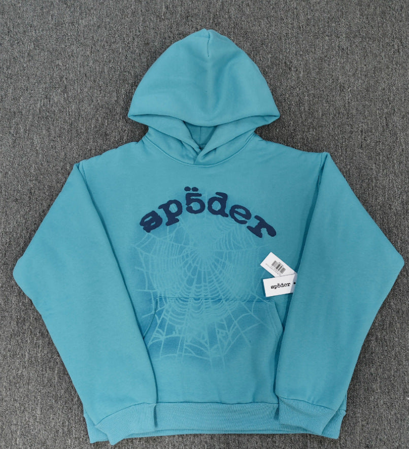 Sp5der Foam Print Spider Thick Fleece Hoodie