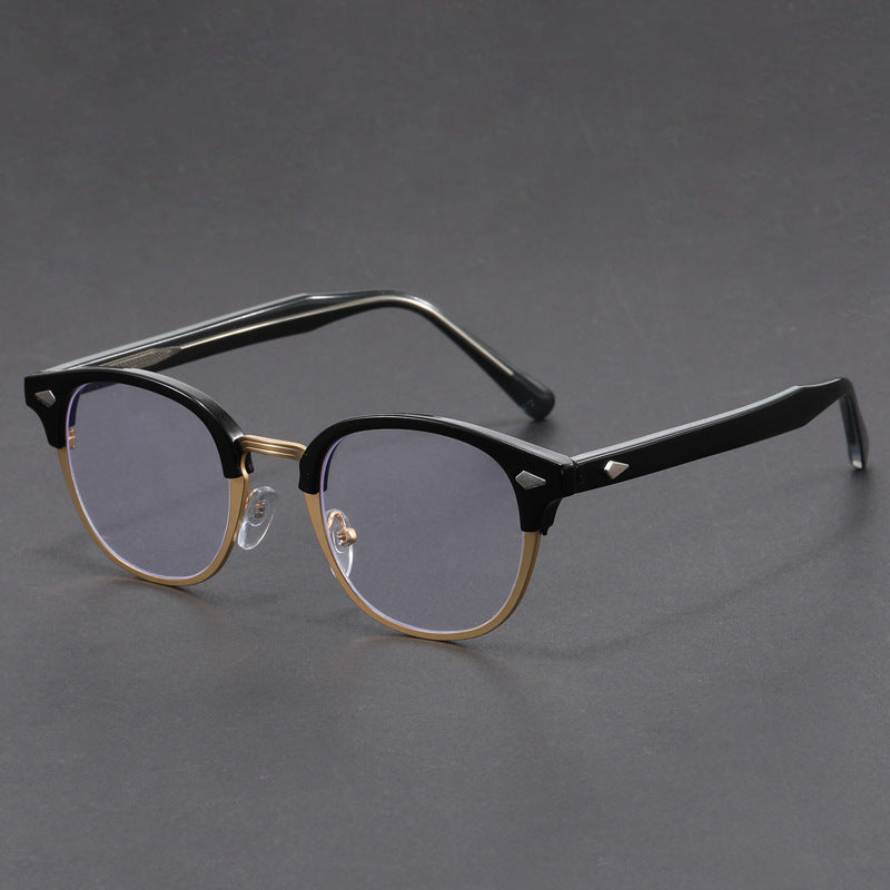 Retro eyebrow-line frame glasses