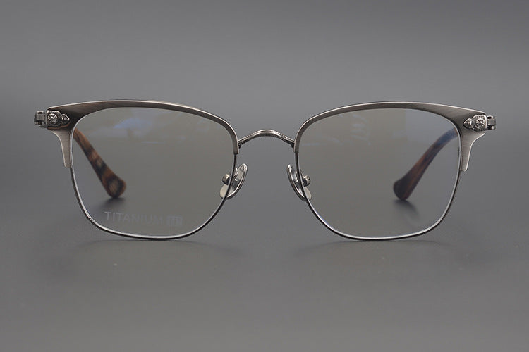 Chrome Hearts Handmade Cross-Shaped Square Eyeglass Frame