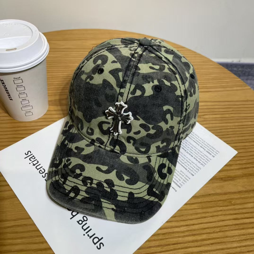 Chrome Hearts Ripped Denim Baseball Cap