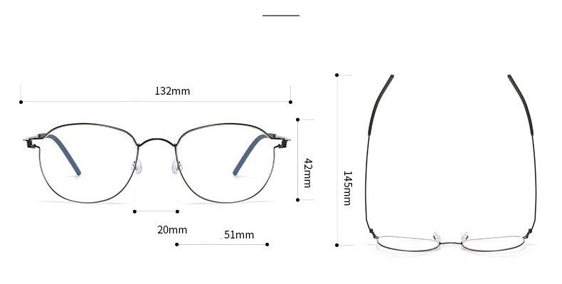 Artistic retro oval full-rimmed glasses frames