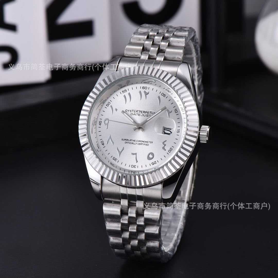 Arabic Numeral Date Watch