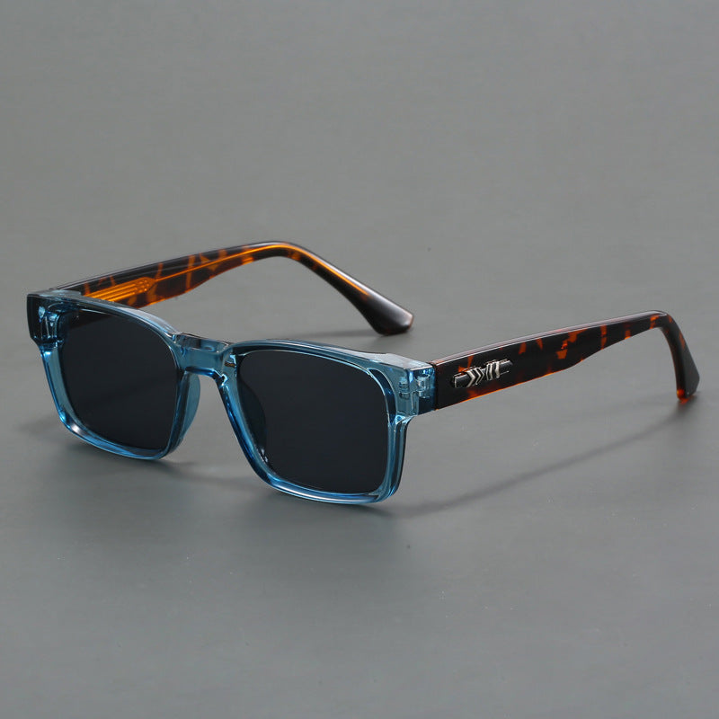 Thick-rimmed anti-blue light photochromic glasses