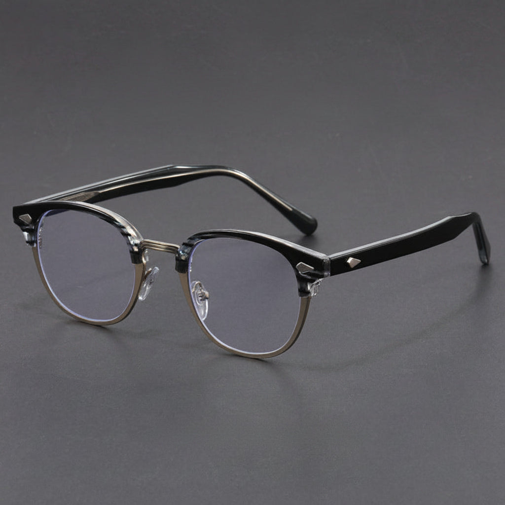Retro eyebrow-line frame glasses