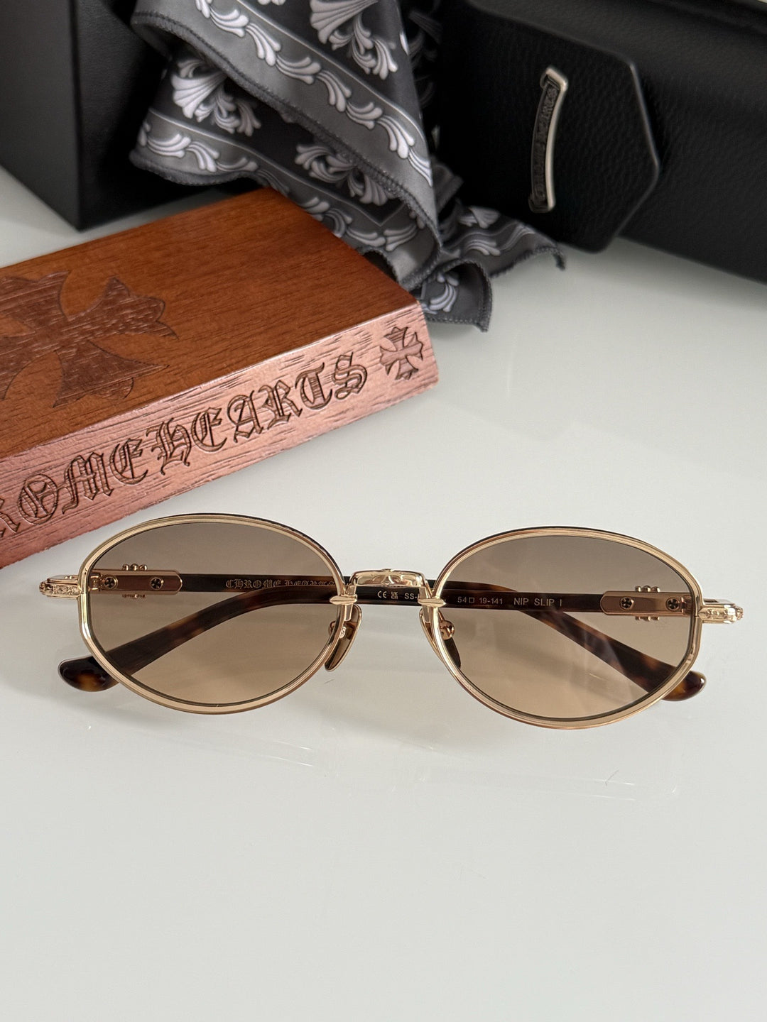 Chrome Hearts Oval Small Frame Futuristic Sunglasses