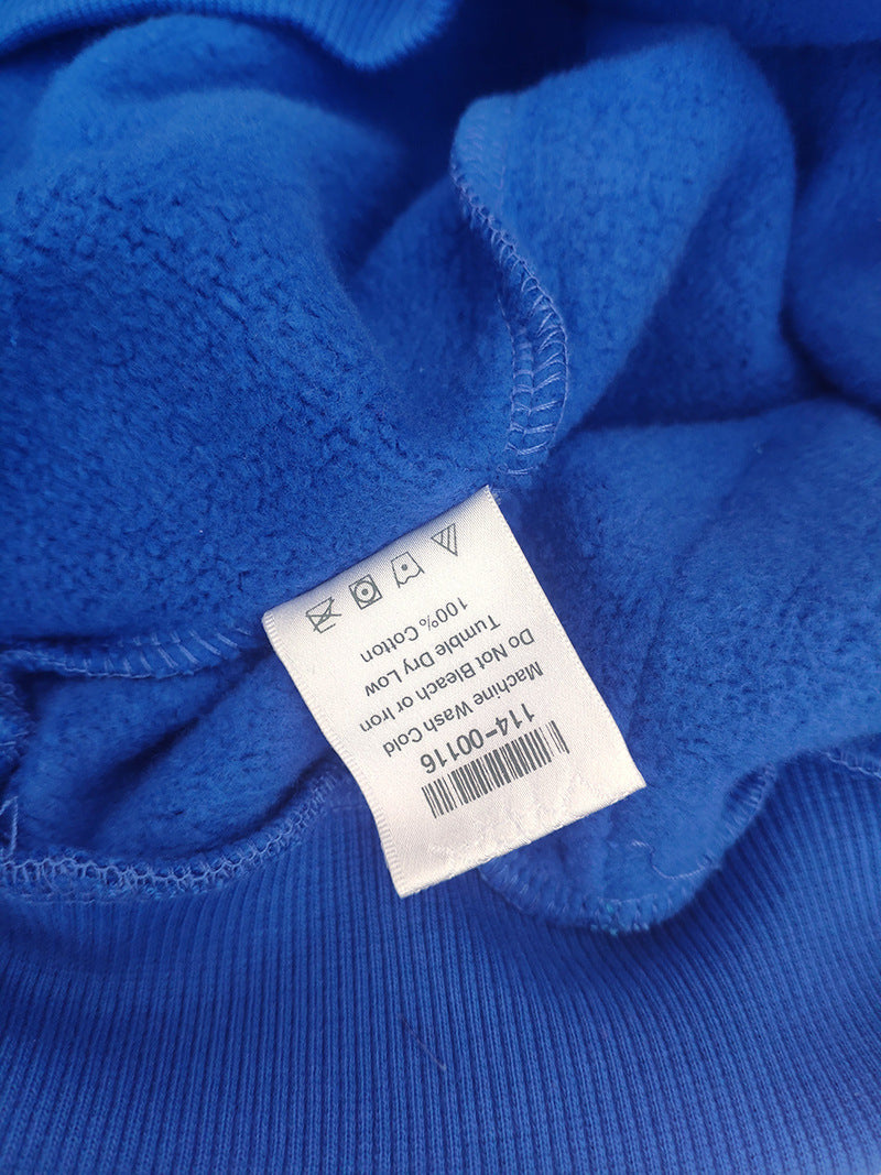 Sp5der fleece-lined hoodie with spiderweb print.