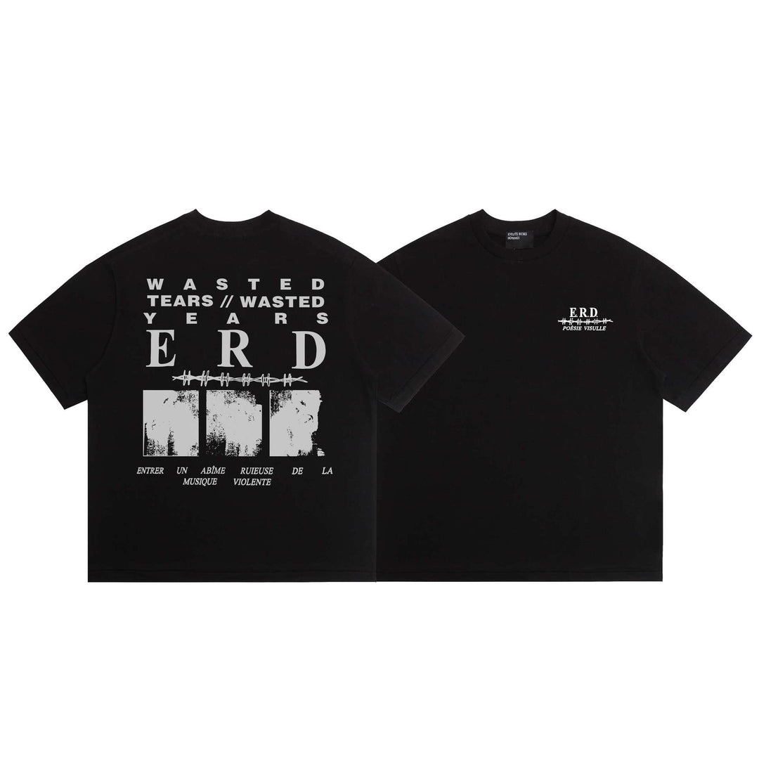 ERD Melancholy Rich Second Generation Print Short-Sleeve T-Shirt