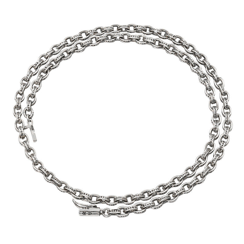 S925 silver letter chain