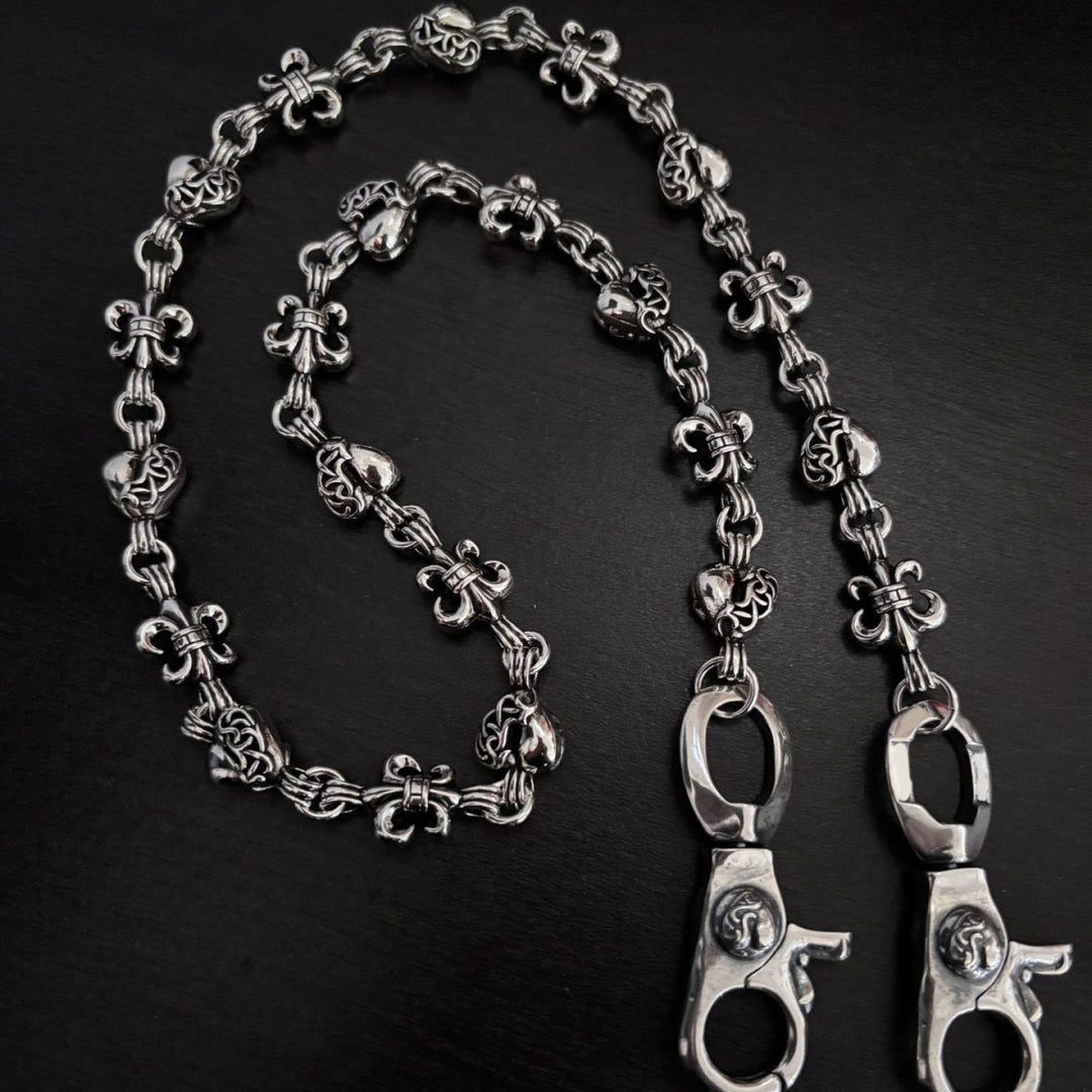 Chrome Hearts double lobster buckle versatile pants chain
