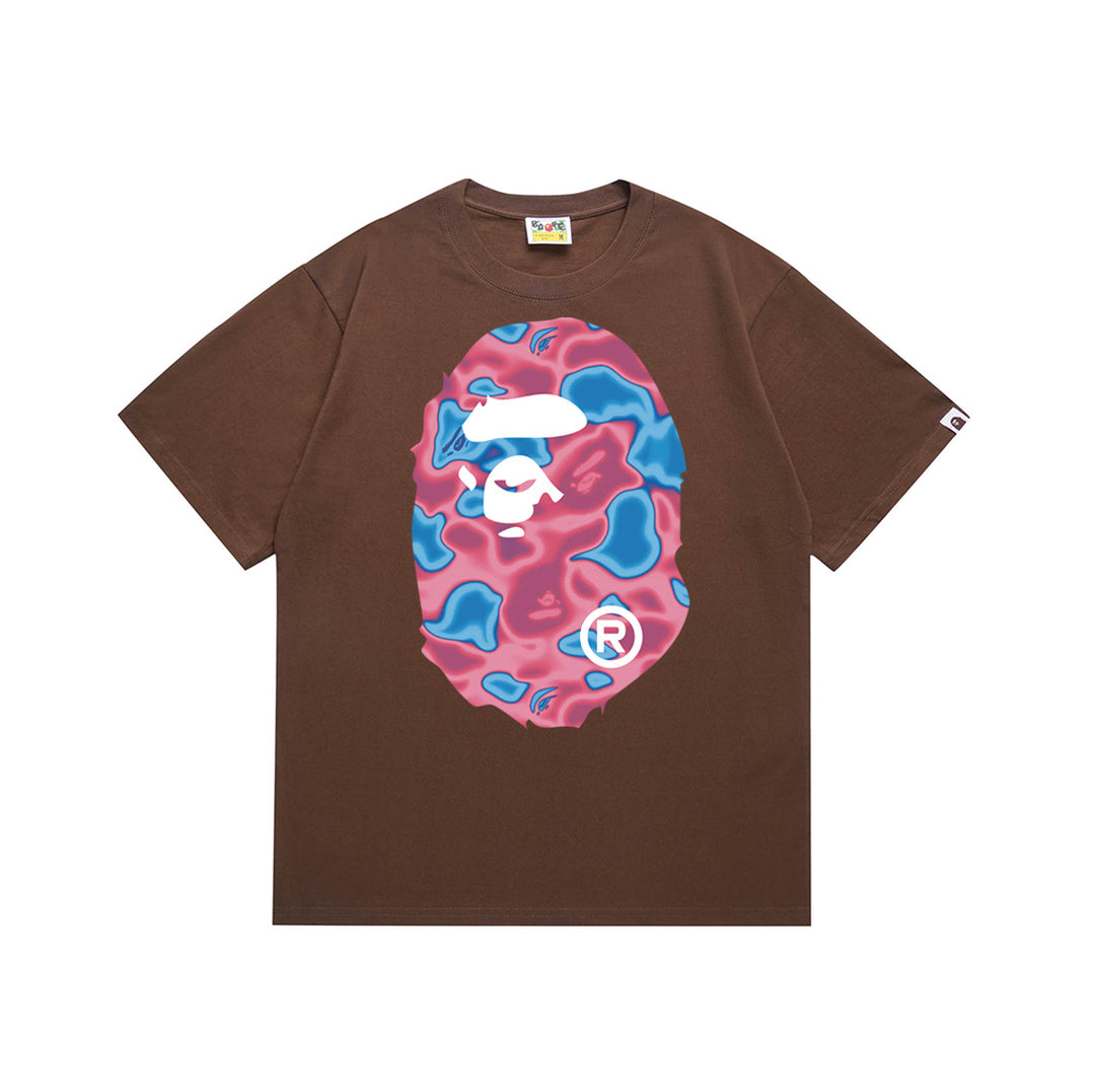 BAPE Summer Camouflage Ape Head Short-Sleeve T-Shirt