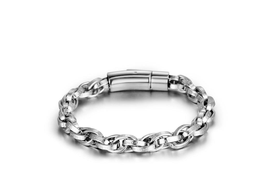 Retro Distressed Handmade Braided Twist Bracelet