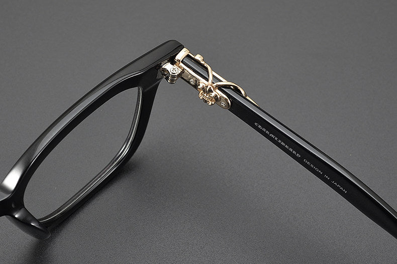 Chrome Hearts large frame clear lens glasses