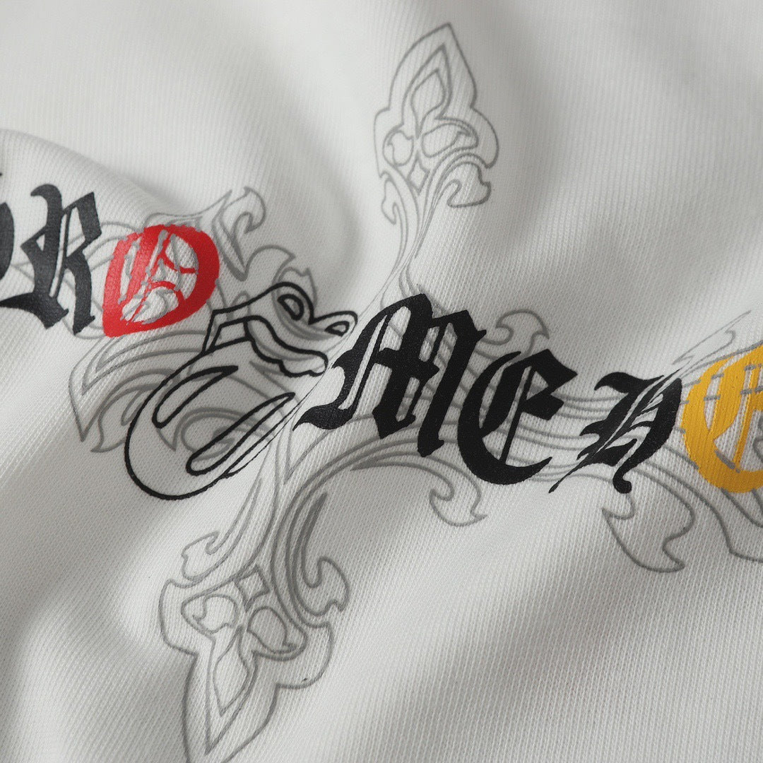 Chrome Hearts Personalized Cross Print Short-Sleeve T-Shirt