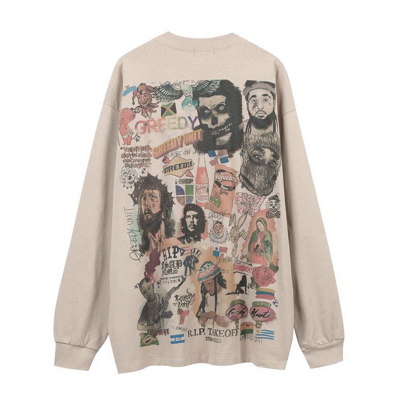 Vintage West Coast Pullover Long-Sleeve Top