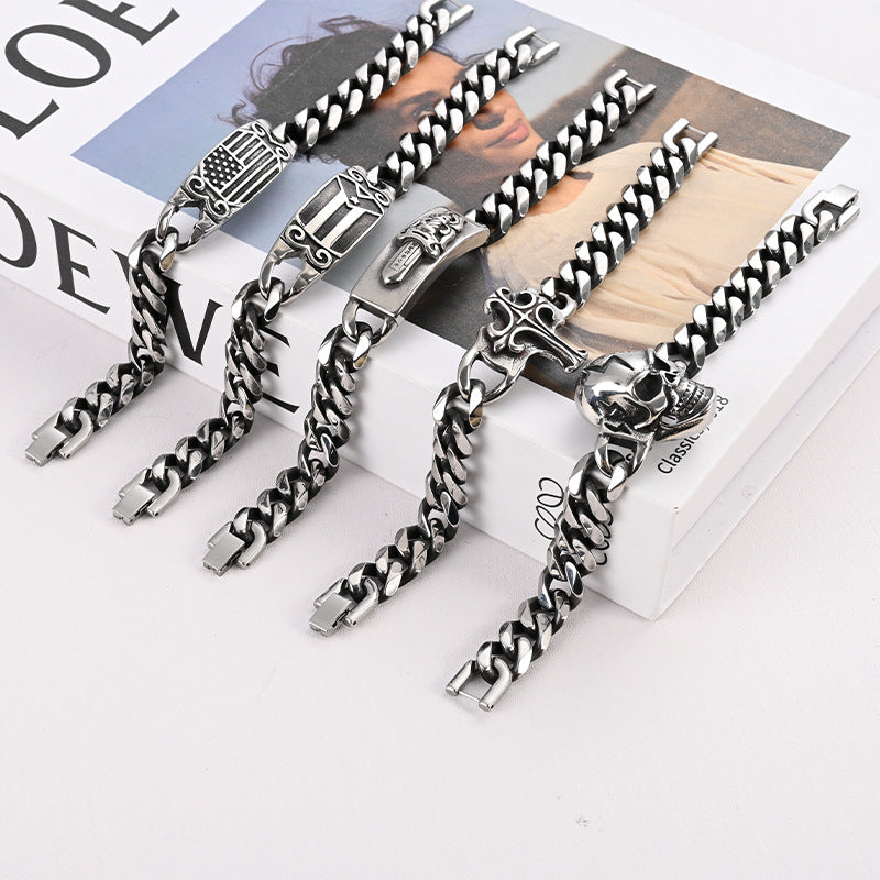 Stainless steel 13mm personalized bracelet