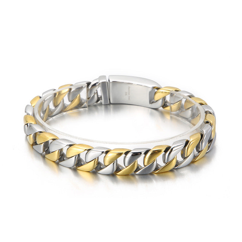 Minimalist titanium steel bracelet