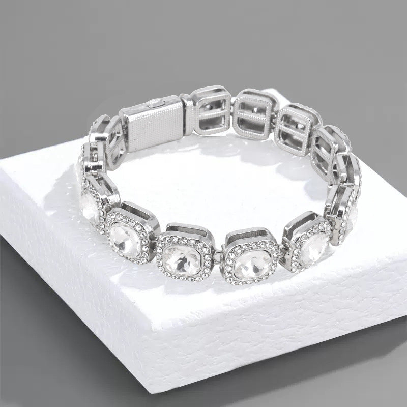 12mm flip-top rhinestone-encrusted candy chain necklace