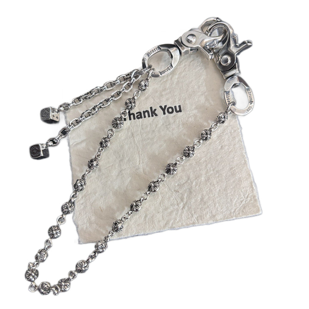 Chrome Hearts Cross-shaped Lobster Clasp Dice Waistband Chain