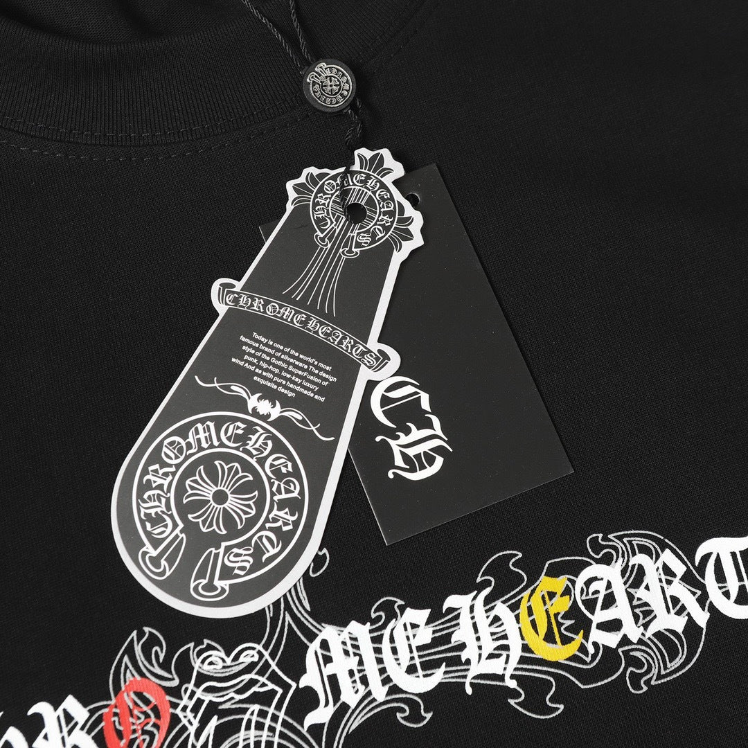Chrome Hearts Personalized Cross Print Short-Sleeve T-Shirt