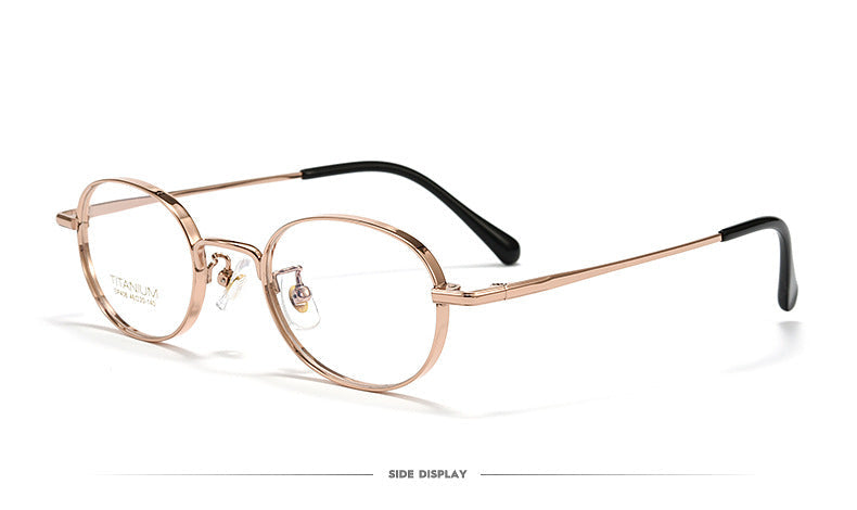 Wide-rim Oval Full-rim Small Frame Glasses