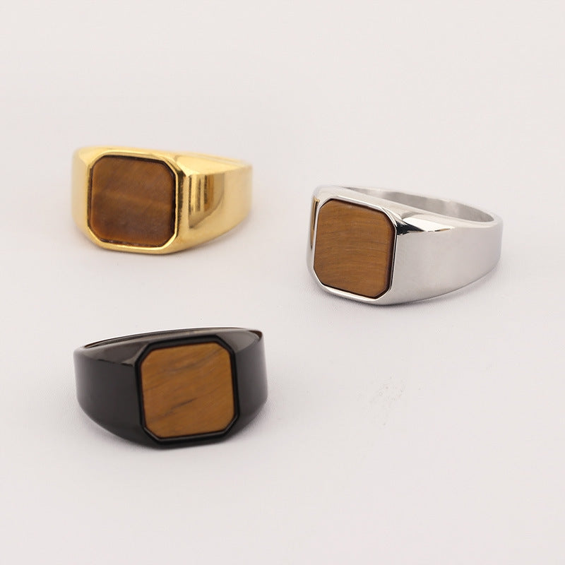 Bold and retro amber stone jewelry
