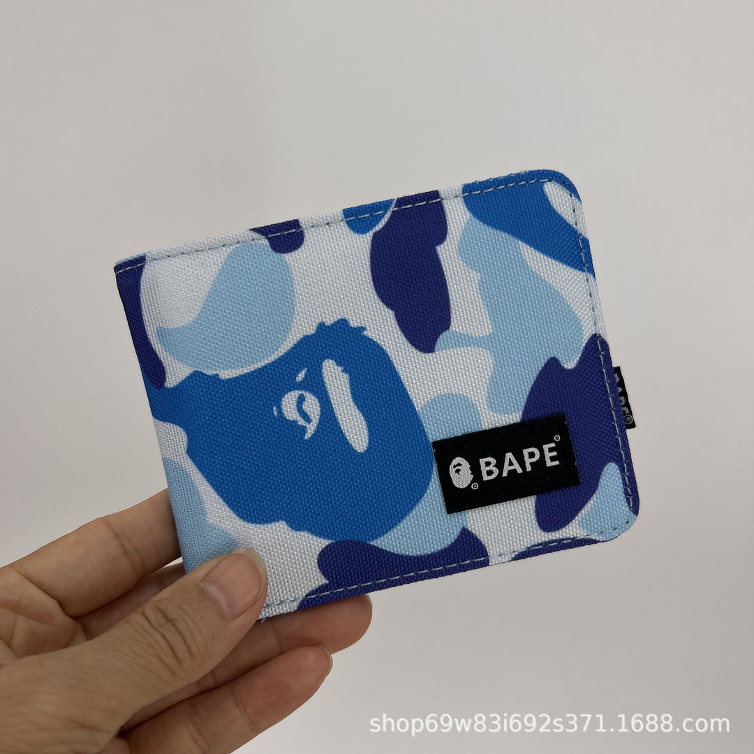 BAPE camouflage card holder wallet