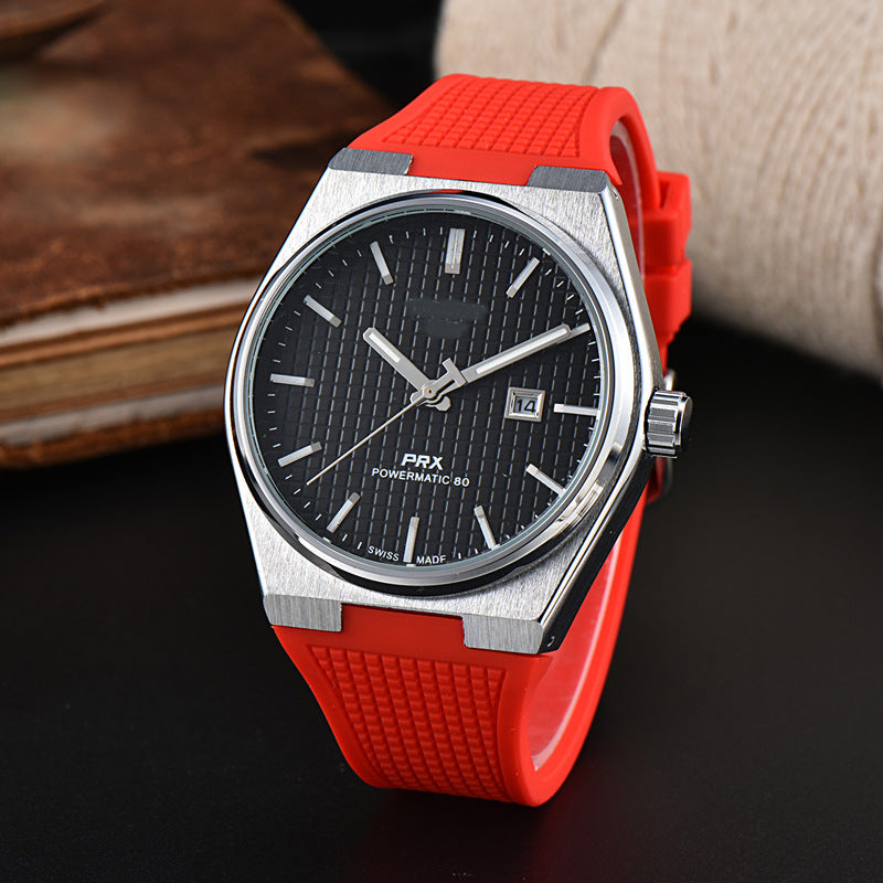 Simple and Generous Checkered Dial Colorful Watch
