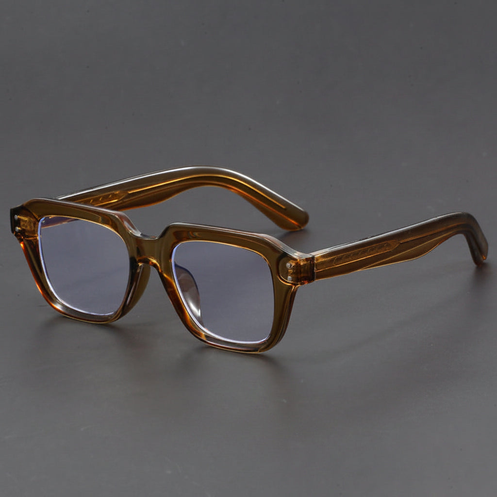 Thick Rectangular Eyeglass Frames for Wider Faces