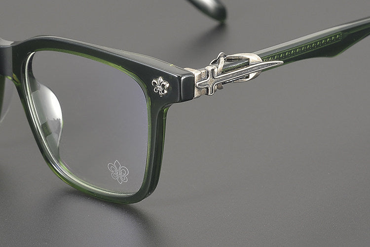 Chrome Hearts Premium Retro Oversized Square Eyeglasses