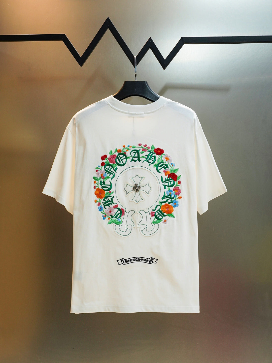Chrome Hearts Colorful Tree Planting Garden Embroidery T-Shirt