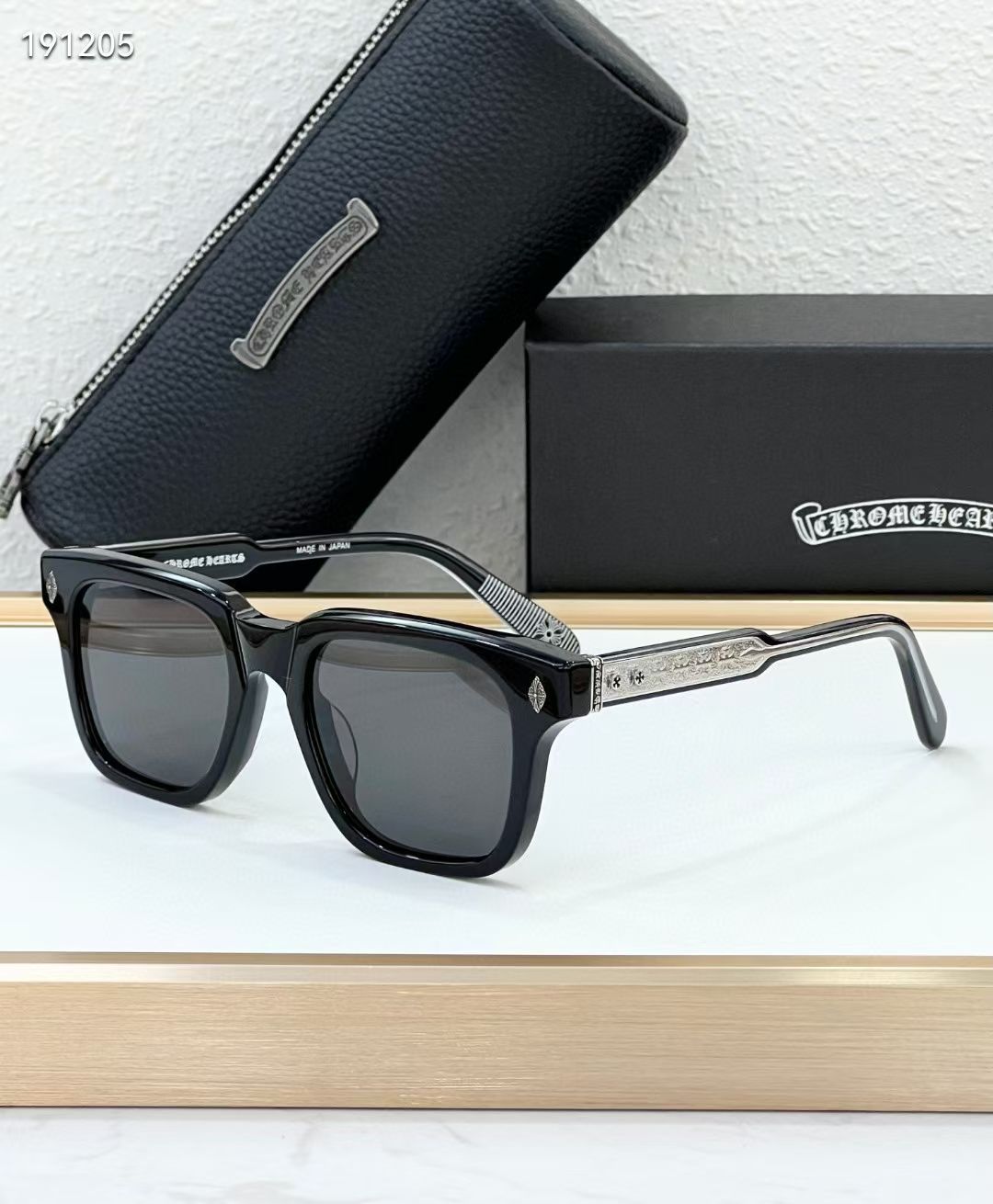 Chrome Hearts AMB Square-Frame Sunglasses