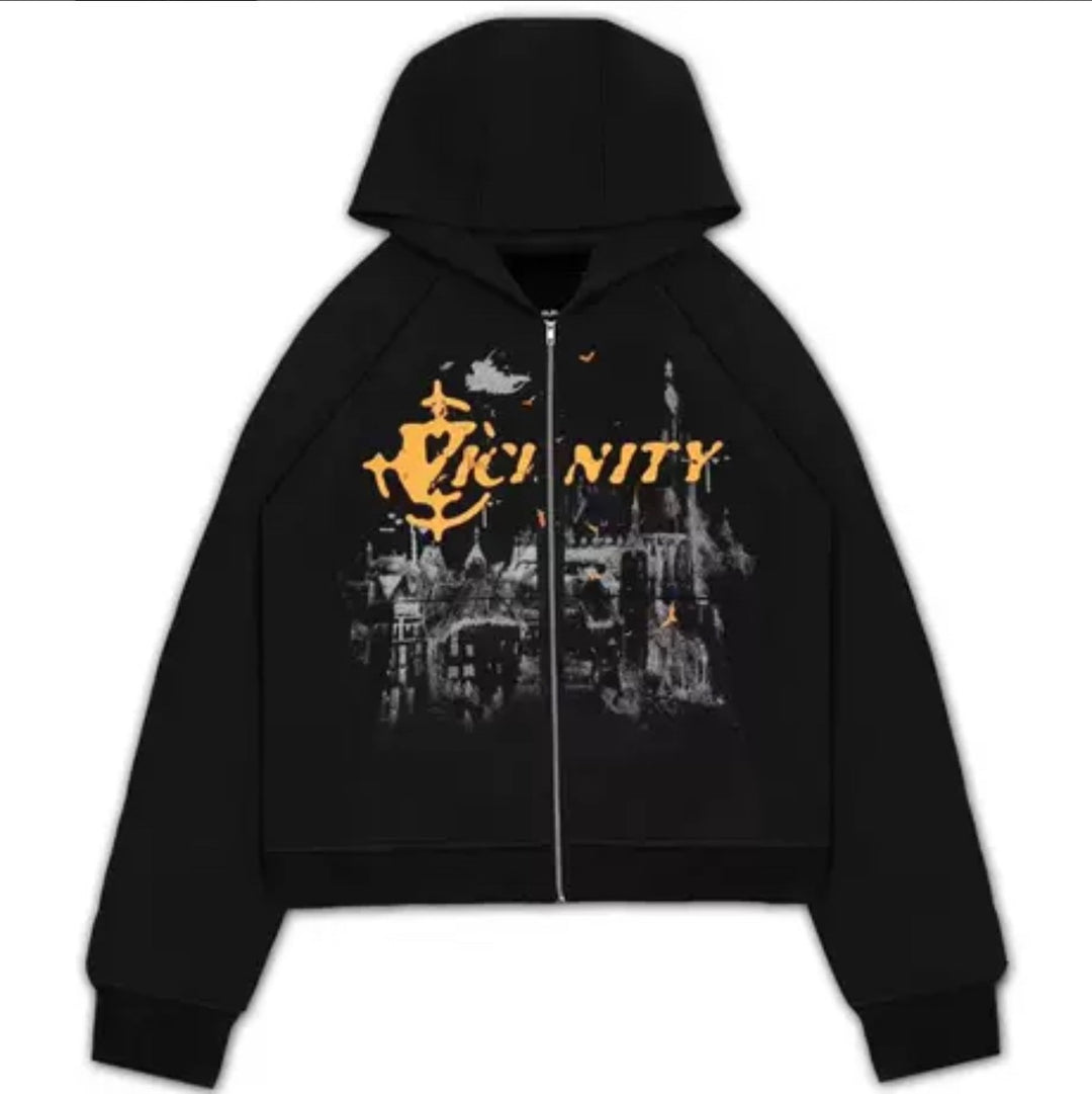 Futuristic Vicinity Graphic Hoodie