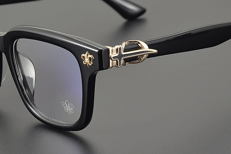 Chrome Hearts large frame clear lens glasses