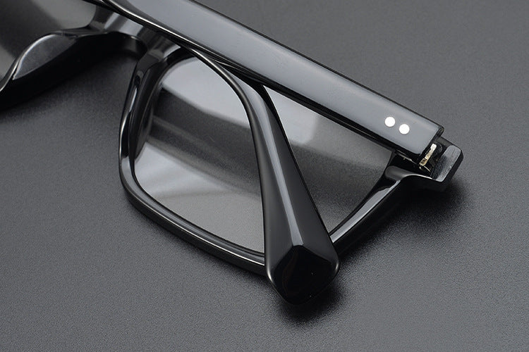 Handcrafted Square Retro Acetate Eyeglasses