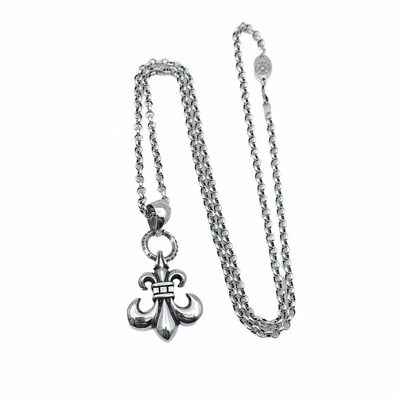 Chrome hearts Scout flower cross necklace