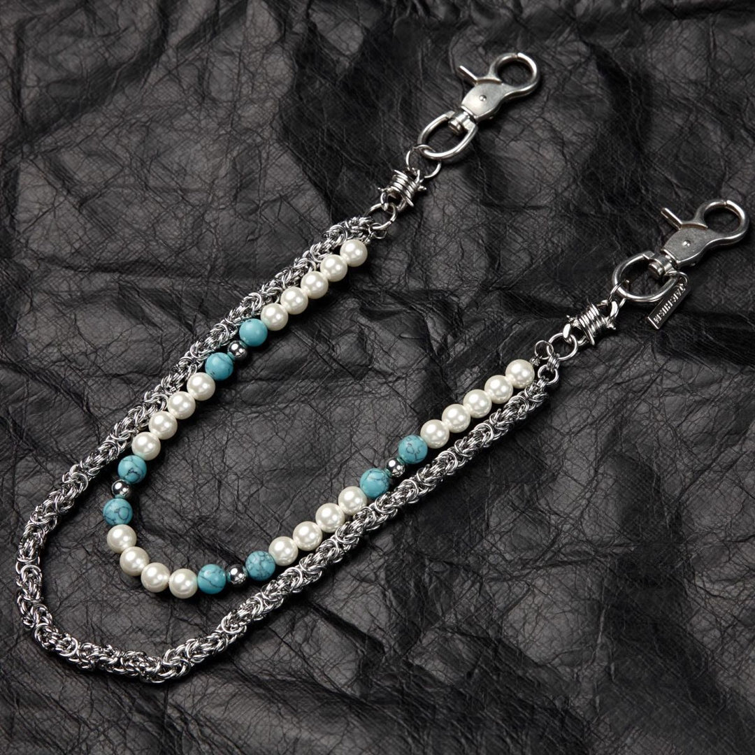 Pearl & Turquoise Jeans Chain