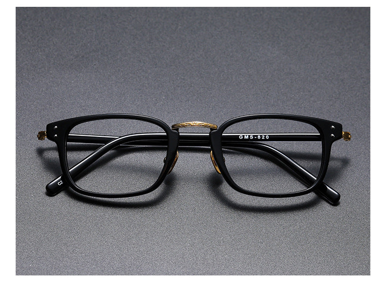 Small square retro eyeglass frames