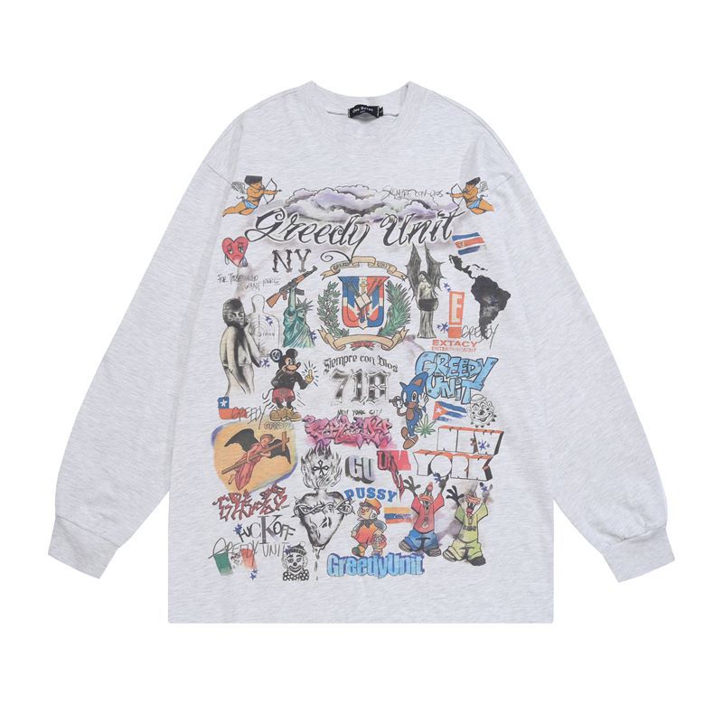 Vintage West Coast Pullover Long-Sleeve Top