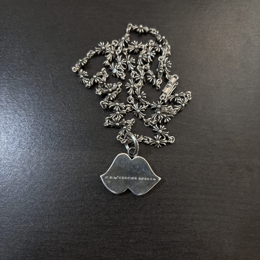 Chrome Hearts-Inspired "Gold Tooth" Mouth Hip-Hop Necklace