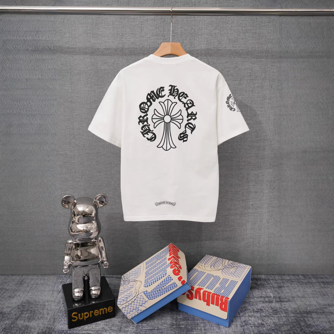 Chrome Hearts Summer Short-Sleeve Printed T-Shirt