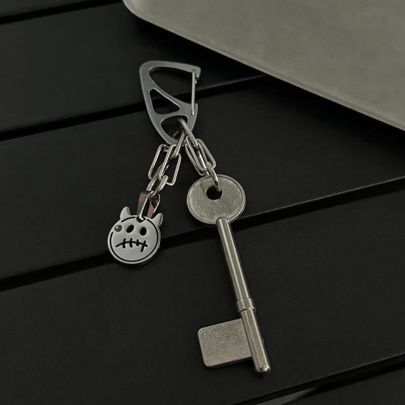 Ghost face + key keychain waist pendant