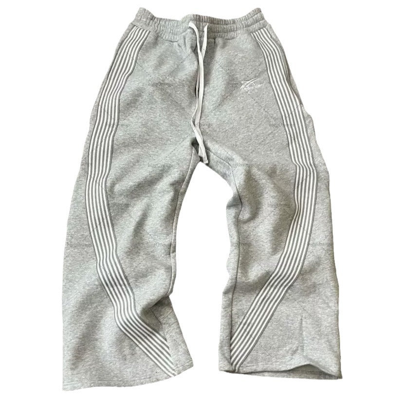 Striped Fleece Lined Sweatpants