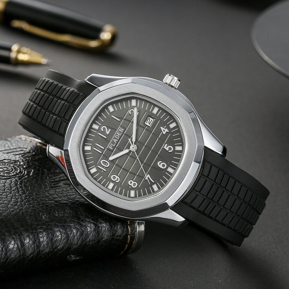 Grenade Luminous Silicone Strap Quartz Watch